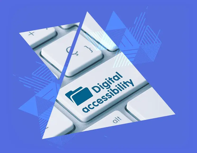 Keyboard with a digital accessibility key