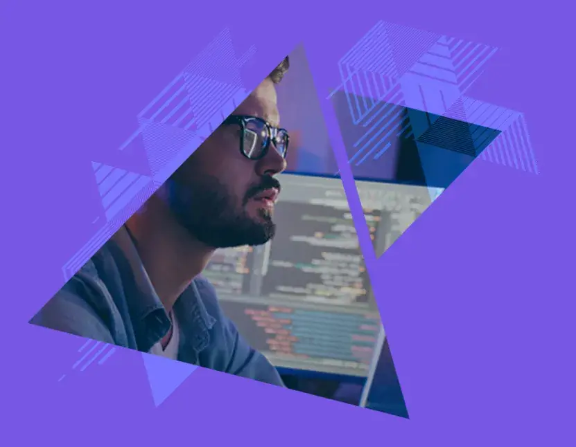 Engineer working on software development and testing